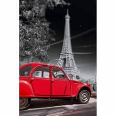 Retro Cedule Ceduľa Retro Foto Paríž Red Car