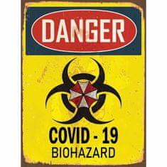 Retro Cedule Ceduľa Covid - 19 - Biohazard