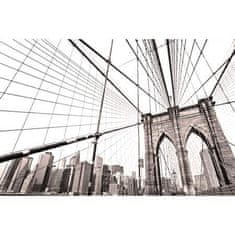 Retro Cedule Ceduľa New York Manhattan Bridge