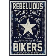 Retro Cedule Ceduľa Rebellious Bikers