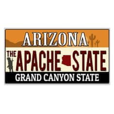 Retro Cedule Ceduľa Arizona Apache State