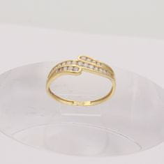 Amiatex Zlatý prsteň 87909, 55, 1.3 G