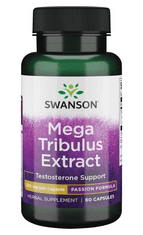 Swanson Mega Tribulus Extrakt (Kotvičník zemný), 250 mg, 60 kapsúl