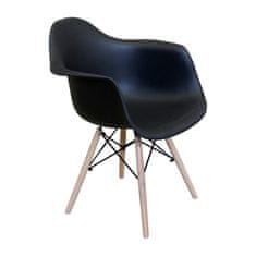 IDEA nábytok Jedálenská stolička DUO čierna