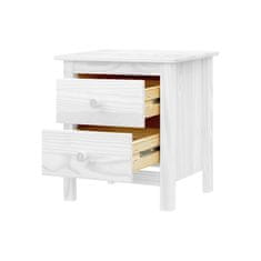 IDEA nábytok Nočný stolík TORINO biely