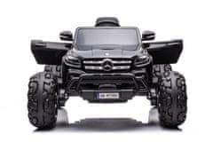 Lean-toys Mercedes DK-MT950 4x4 batérie auto čierna lakovaná
