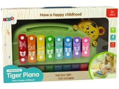 Lean-toys Farebné klavíry Lion pre deti Cymbals Keyboards