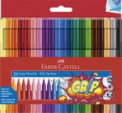 Faber-Castell Fixy "Grip", 20 farieb, trojhranné