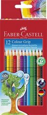 Faber-Castell Farebné pastelky "Grip 2001", 12 farieb, trojhranné