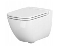CERSANIT Caspia, antibakteriálne toaletné sedátko z duroplastu, biela, K98-0145
