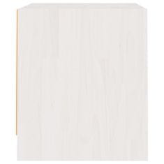Petromila vidaXL Nočné stolíky 2 ks biele 40x30,5x35,5 cm borovicový masív