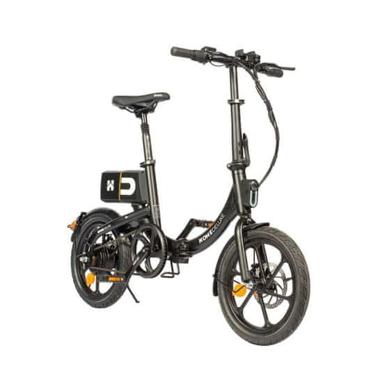 HOME DELUXE Elektrobicykel skladací DeLuxe čierny