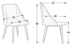 STEMA Stolička do obývačky alebo jedálne CN-6030 zelená