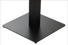 STEMA Kovová podnož pre stôl SH-5002-7/B, pre domácnosť, kanceláriu, reštauráciu a hotel, 55x55x73 cm, noha 8x8 cm, čierna