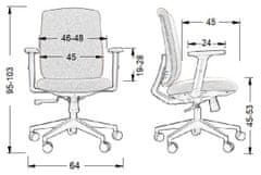 STEMA Otočná stolička ZN-605-B tk.26