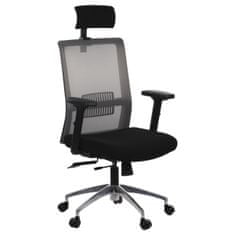 STEMA Otočná stolička s výsuvným sedadlom RIVERTON M/H/AL - rôzne farby - čierno-šedá