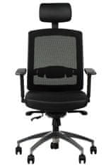 STEMA Otočná stolička s predĺženým sedadlom GN-301/ALU BLACK