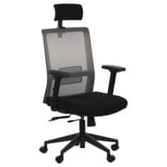 STEMA Otočná stolička s výsuvným sedadlom RIVERTON M/H - rôzne farby - čierno-šedá