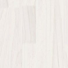 Vidaxl Posteľný rám biely borovicový masív 140x200 cm