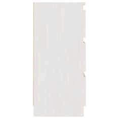Petromila vidaXL Nočné stolíky 2 ks biele 40x29,5x64 cm borovicový masív