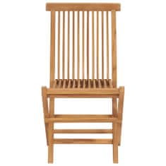 Petromila vidaXL Skladacie záhradné stoličky z tíkového dreva, 8 ks