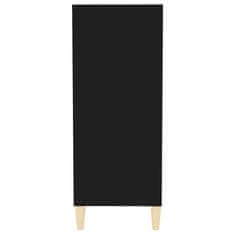 Vidaxl Komoda, čierna 57x35x90 cm, kompozitné drevo