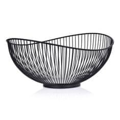 DUKA Modern Scandi Dekoratívna Misa 33,0X28,5X14,8 Cm Čierna Oceľ