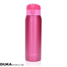 DUKA Vacuum 500 Ml Termohrnček Ružový Z Nerezovej Ocele