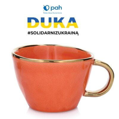 DUKA Siren Hrnček 300 Ml Oranžová Kamenina