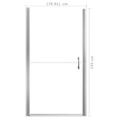 Vidaxl Sprchové dvere nepriehľadné tvrdené sklo 81x195 cm