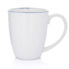 DUKA Krog 700 Ml Veľký Hrnček Biely Tmavomodrý Porcelán