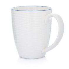 DUKA Krog 700 Ml Veľký Hrnček Biely Tmavomodrý Porcelán