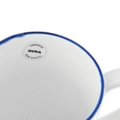 DUKA Krog 700 Ml Veľký Hrnček Biely Tmavomodrý Porcelán