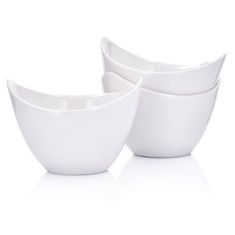 DUKA Súprava Misiek S Tanierikom Bamboo 3 Kusy Biely Porcelán