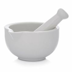 DUKA Smart Mini Kuchynský Hmoždíř 12,5 Cm Biely Porcelán