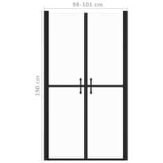 Petromila vidaXL Sprchové dvere priehľadné ESG (98-101)x190 cm