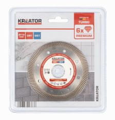 Kreator KRT088100 - Diamantový kotúč celoobvodový 110mm PREMIUM TURBO