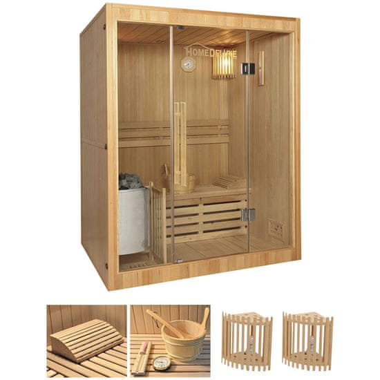 HOME DELUXE Finska sauna Skyline L s fínskou pecou značky Harvia