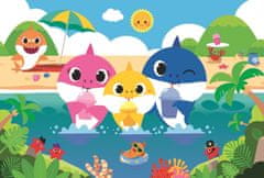 Trefl Puzzle Baby Shark s rodinou na dovolenke 60 dielikov