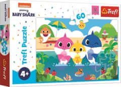 Trefl Puzzle Baby Shark s rodinou na dovolenke 60 dielikov