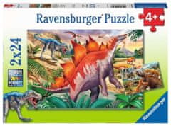 Ravensburger Puzzle Jurská divočina 2x24 dielikov