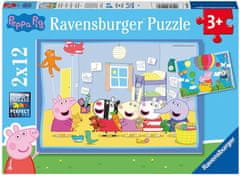 Ravensburger Puzzle Prasiatko Peppa: Peppino dobrodružstvo 2x12 dielikov