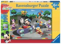 Ravensburger Puzzle Mickey & Minnie: V skate parku XXL 100 dielikov