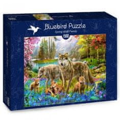 Blue Bird Puzzle Vlčia svorka na jar 1500 dielikov