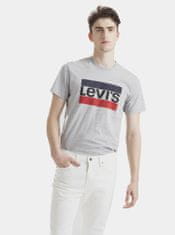 Levis Šedé pánske tričko s potlačou Levi's XL