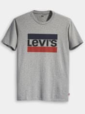 Levis Šedé pánske tričko s potlačou Levi's XL