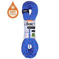 Horolezecké lano Beal Booster III 9,7 mm UNICORE DRY COVER modrá