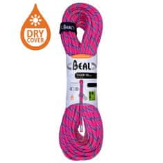 Horolezecké lano Beal Tiger 10mm UNICORE DRY COVER fuchsia