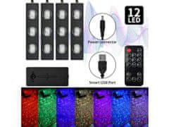 commshop Farebné LED RGB podsvietenie do auta