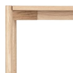 Design Scandinavia Regál Braidwood, 160 cm, biely dub